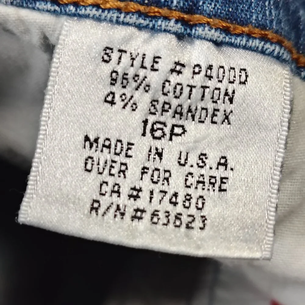 VINTAGE NYDJ Jeans Womens Size 16P (32x30) Tummy Tuck Boot‎ Stretch Made in USA - Picture 10 of 13